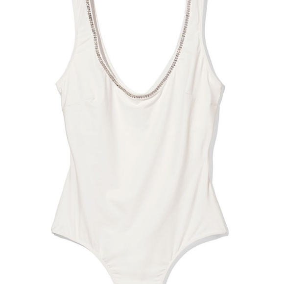 Large NEW DREAM ANGELS Embellished Scoop Bodysuit teddy - Picture 4 of 13